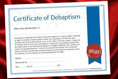 Certificat d'apostasie